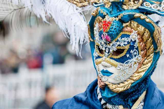 The elaborate floats at Mardi Gras