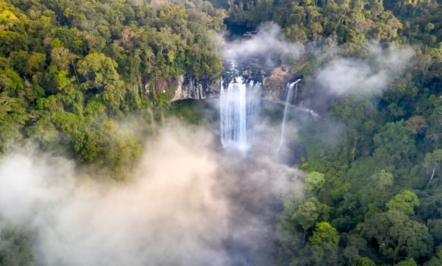Mount Roraima, (Image Source: Pexels) Waterfalls and clouds at Mount Roraima