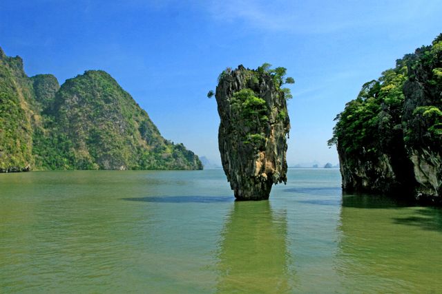 Ko Tapu rock on James Bond Island, Thailand