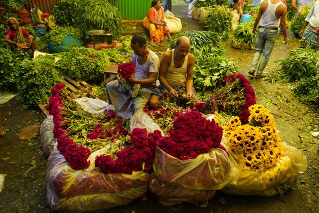Mallick Ghat Flower Market