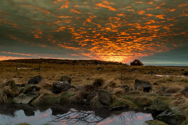 Grundarfjörður, Iceland sunset