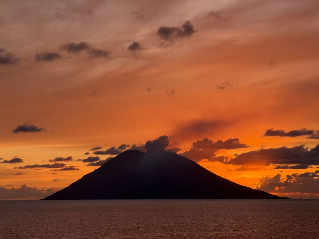Stromboli volcano at Eolie Island