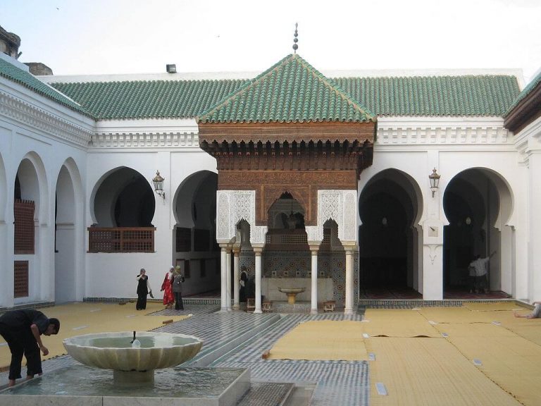 Al Quaraouiyine was built in 859 CE by Fatima al-Fihri.