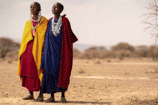 Friendly natives from Maasai Village - Safaris in Tanzania