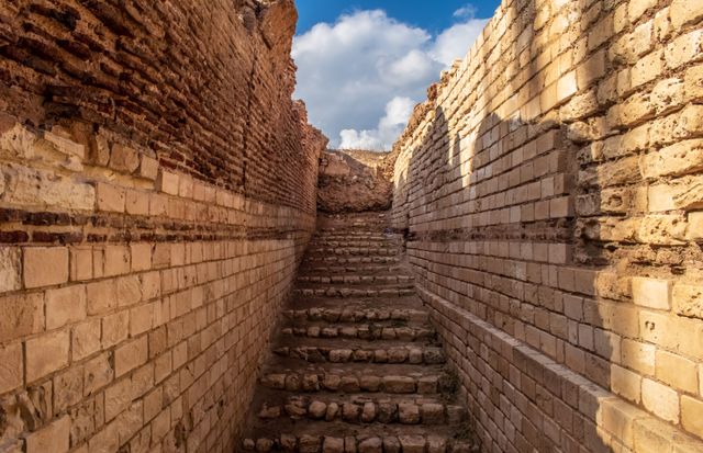 East Gate of Dholavira, Indus Valley Civilization site in Gujarat, India