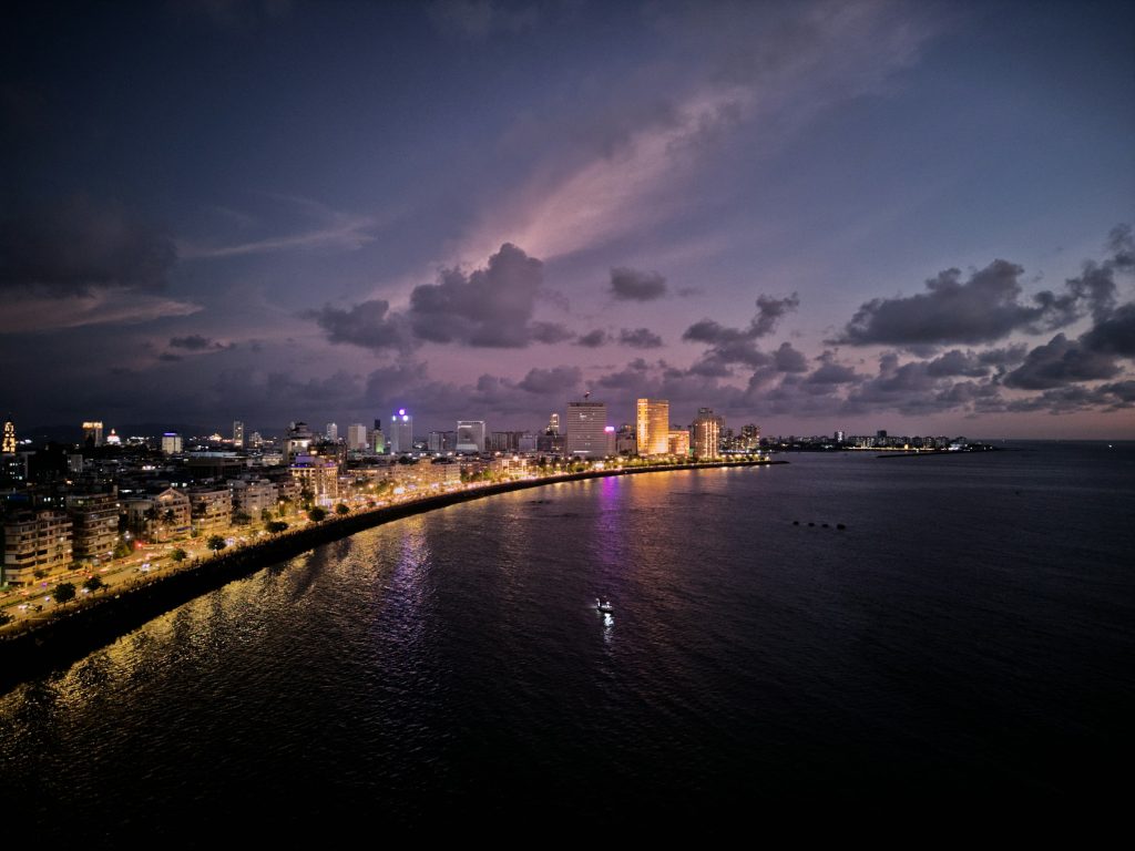 Marine drive at night