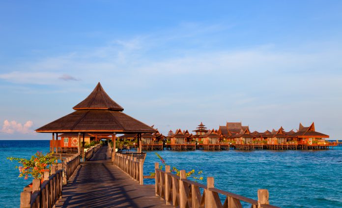 Jetty on Mabul island, Sipadan, Borneo Malaysia