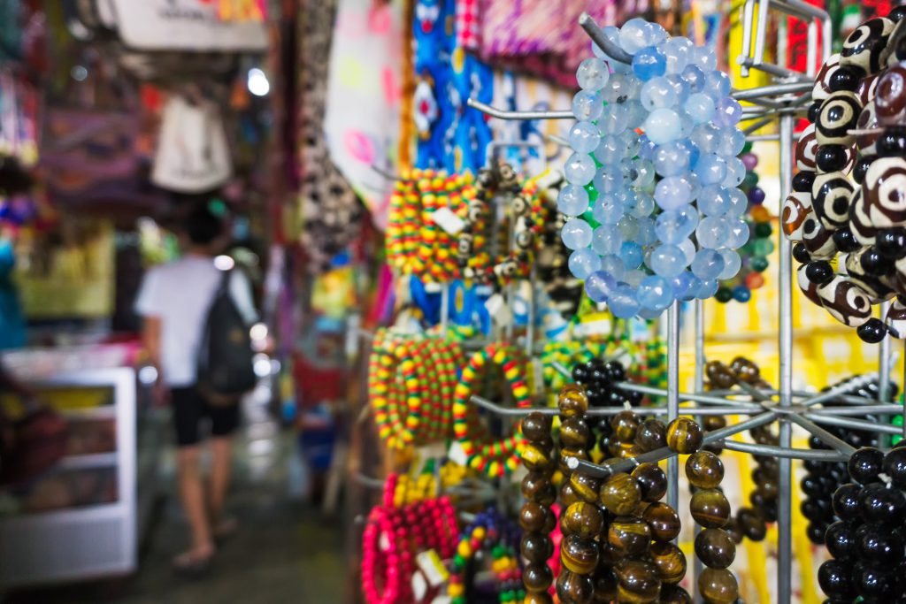 Souvenirs at the Kota Kinabalu Central Market, Sabah