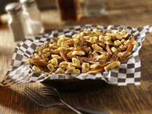 A dish of classic French Canadian poutine