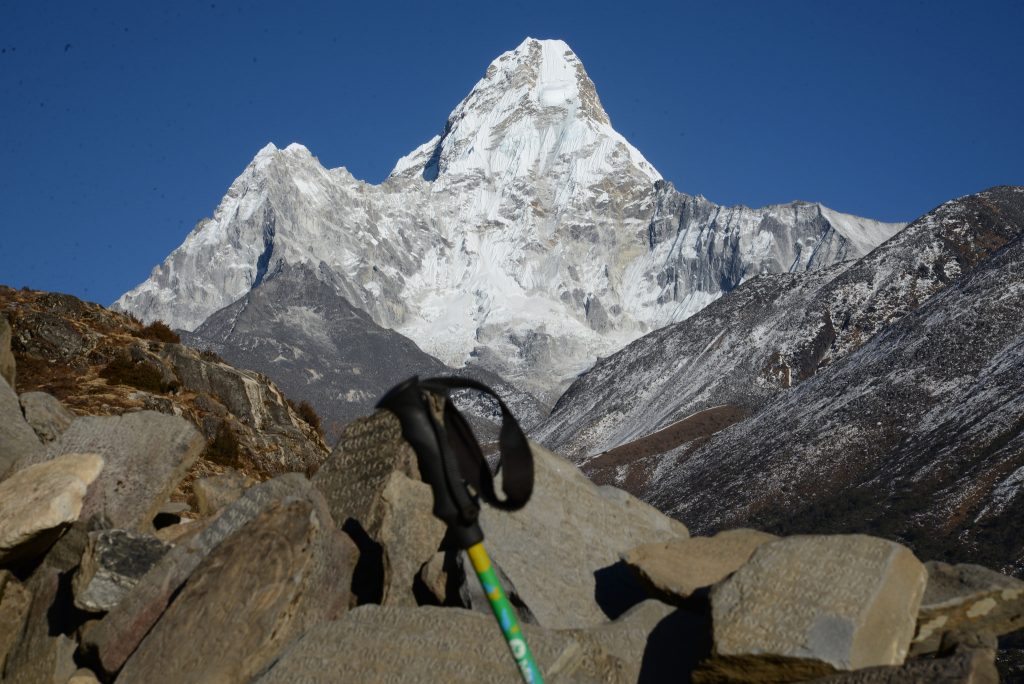 A peak of Mount Everest's summit - Everest base camp