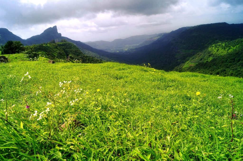 Scenic view of the hills in Khandala - Indian hill stations