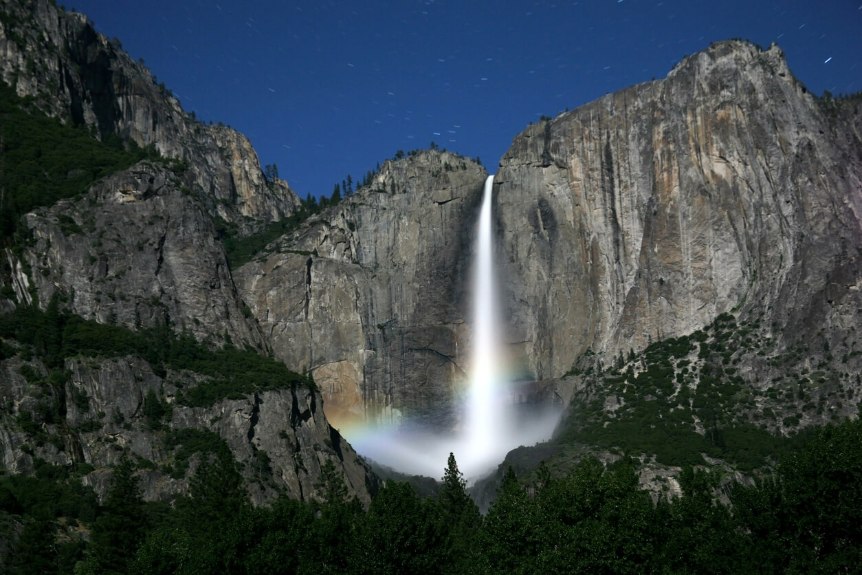 Moonbow over Yosemite Falls