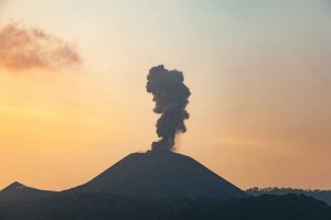 active volcano in India on Barren Island, Andaman Islands