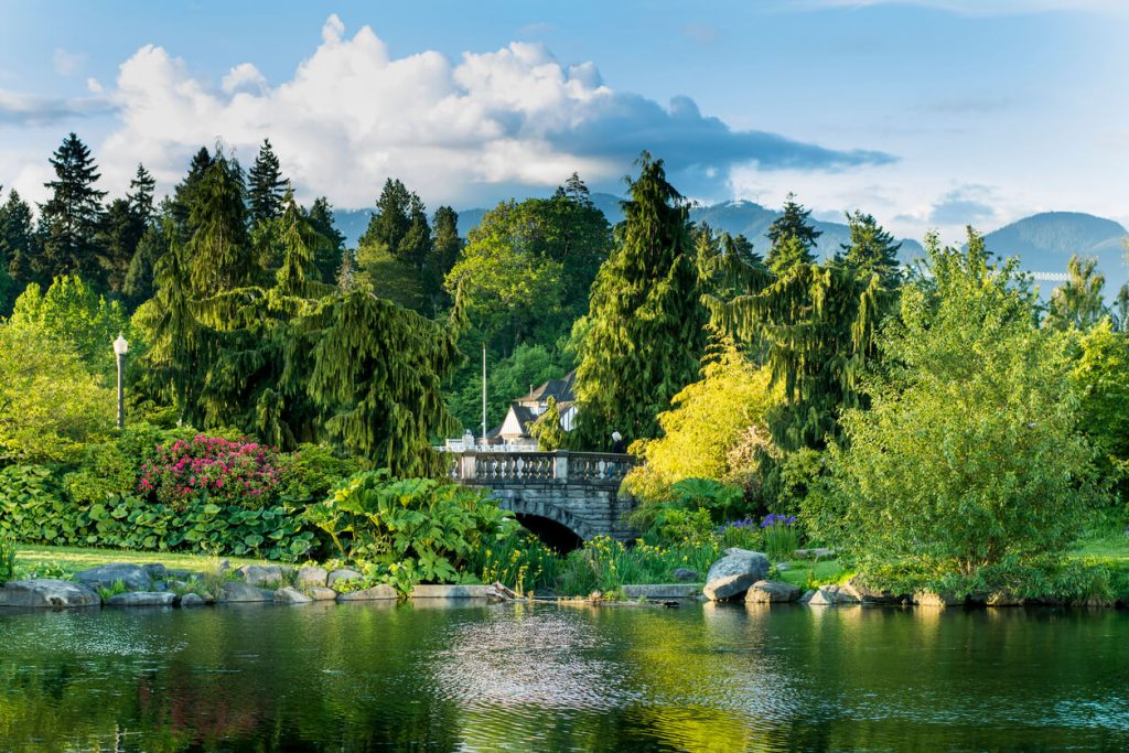 Beautiful view of Stanley Park, Vancouver