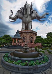 The 3 headed elephant of the Erawan Museum - unusual things to do in Bangkok