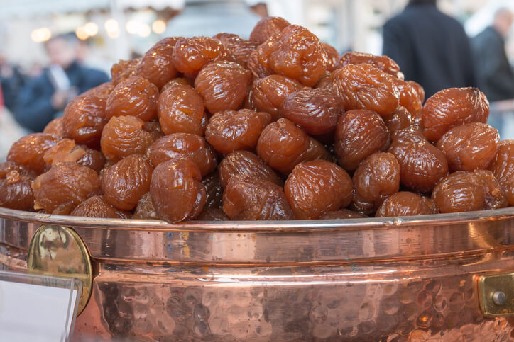 turkish desserts Kestane Şekeri