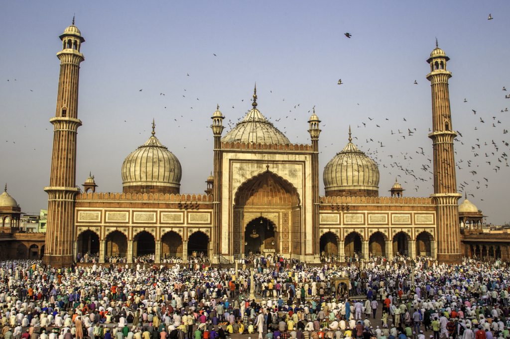 Eid Prayer at Jama Masjid, Old Delhi, India.