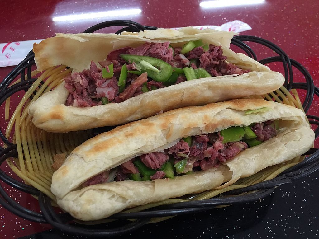 Donkey Burger Beijing China one of the many unique types of sandwiches from around the world