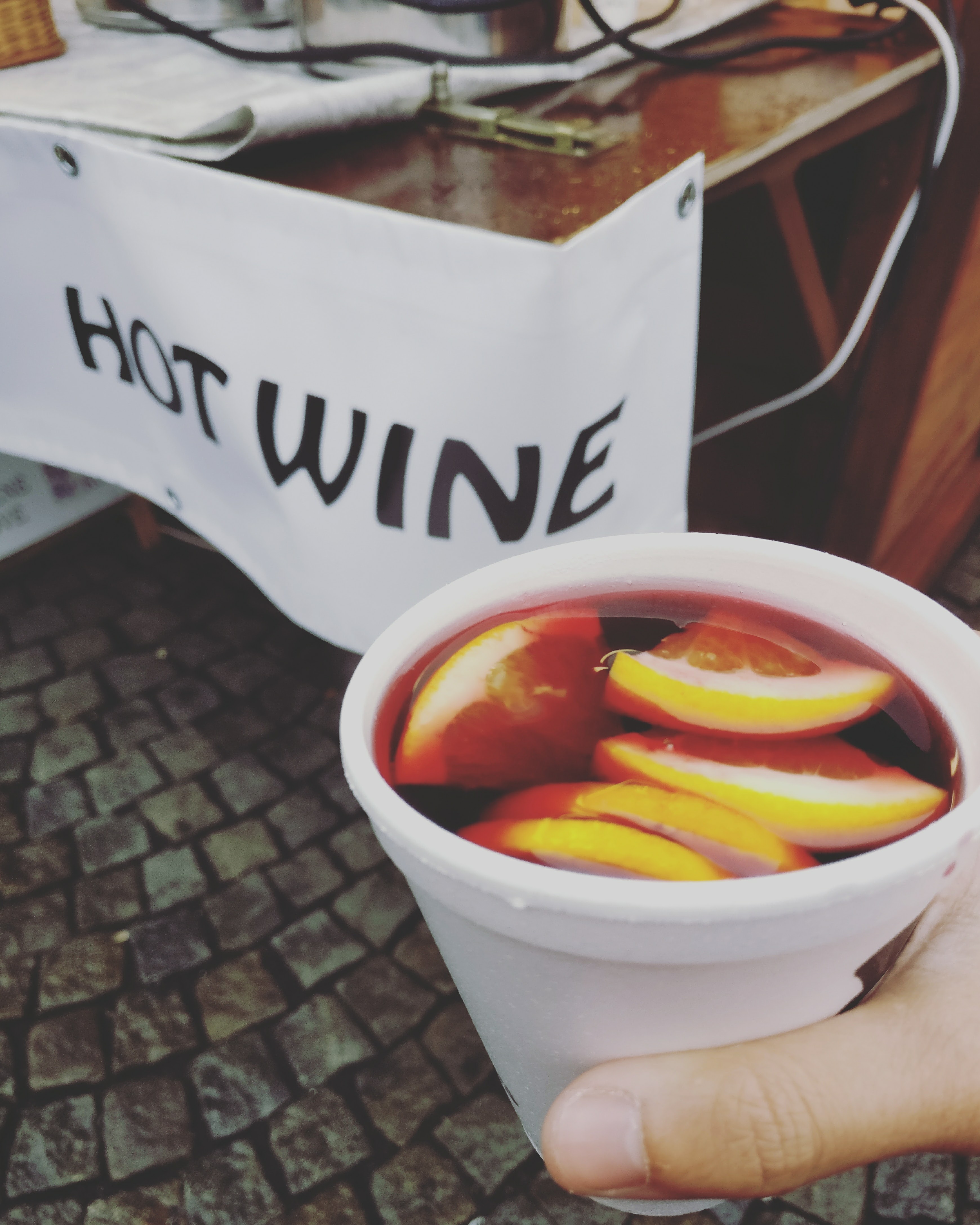 hot wine stall at a Prague Christmas market - Christmas markets in Europe