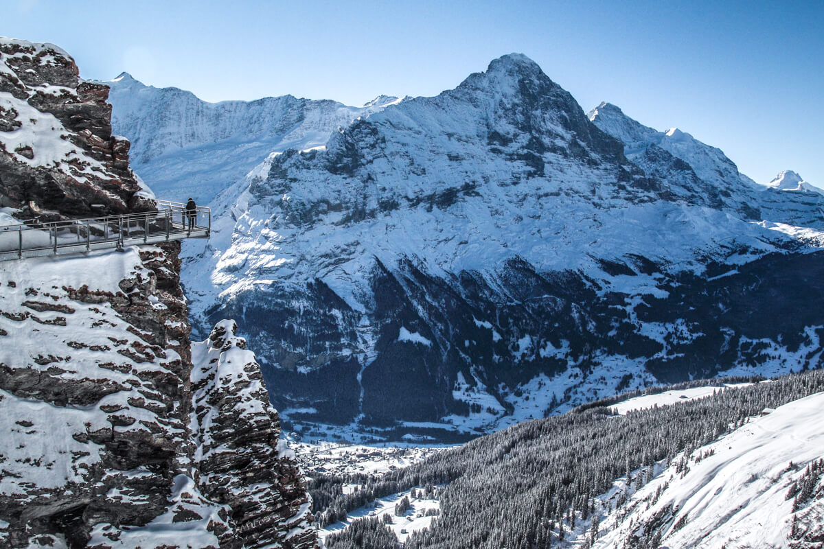 Tissot cliff walk - a winter in Switzerland