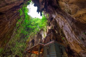 Hindu temple inside of Batu Caves near Kuala Lumpur