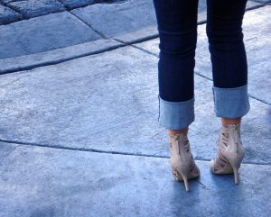 Fashion Female Footwear Heals Women High Jeans