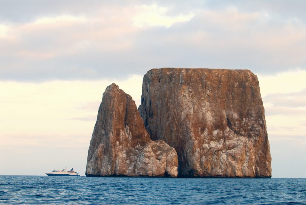 Kicker Rock (Leon Dormido--Sleeping Lion) off of San Cristobal Island