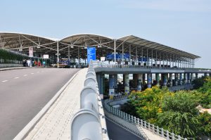 Rajiv Gandhi International Airport in Hyderabad.