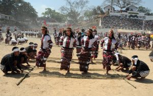 Celebrating Chapchar Kut in Aizwal, Mizoram