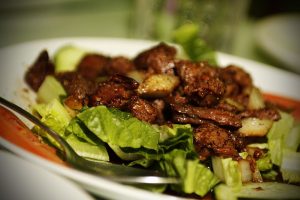 Beef loc lac Cambodian food