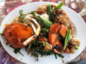 Kampot pepper crab Cambodian food