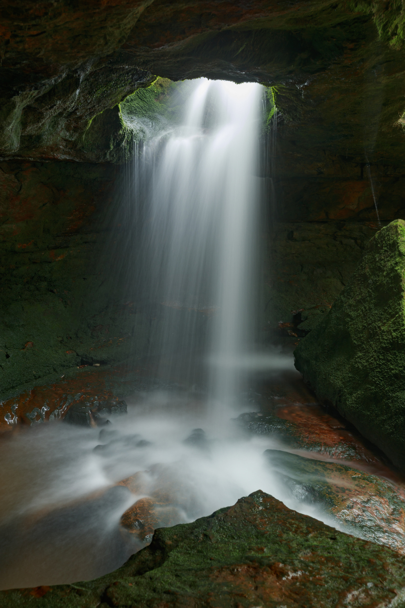 Garden of Caves, Waterfall, Meghalaya.