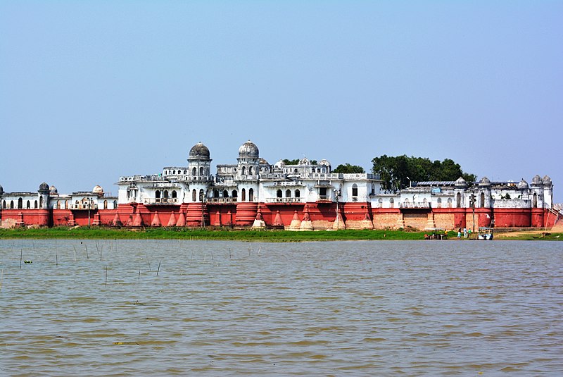 Neermahal in the middle of Rudrasagar Lake, Tripura state