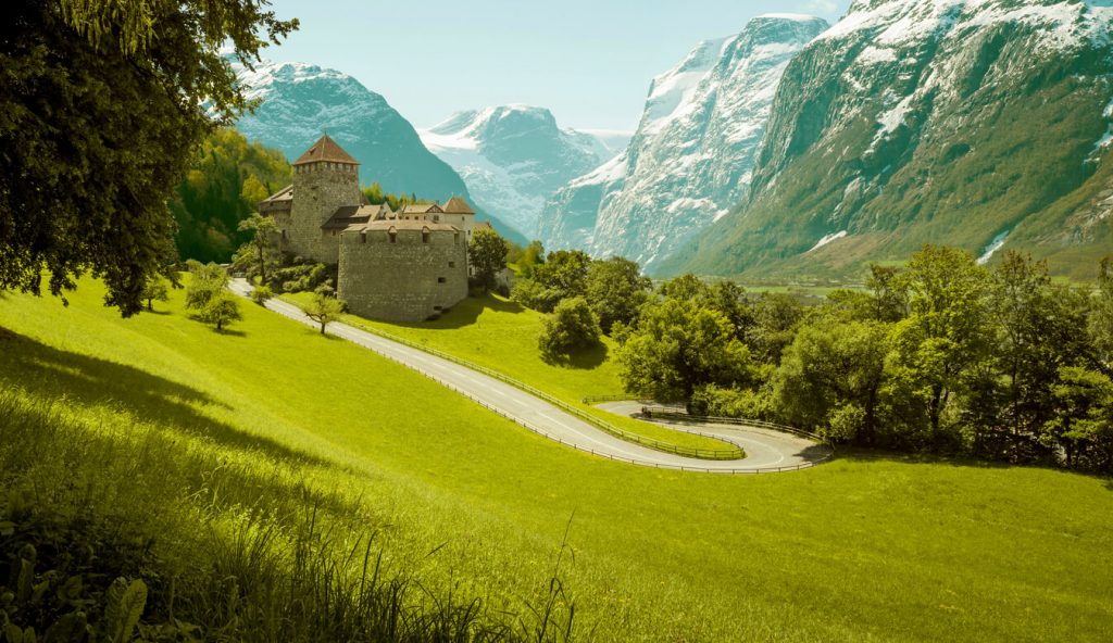 Royal castle in Vaduz, Liechtenstein, Least Visited, world's smallest countries by population