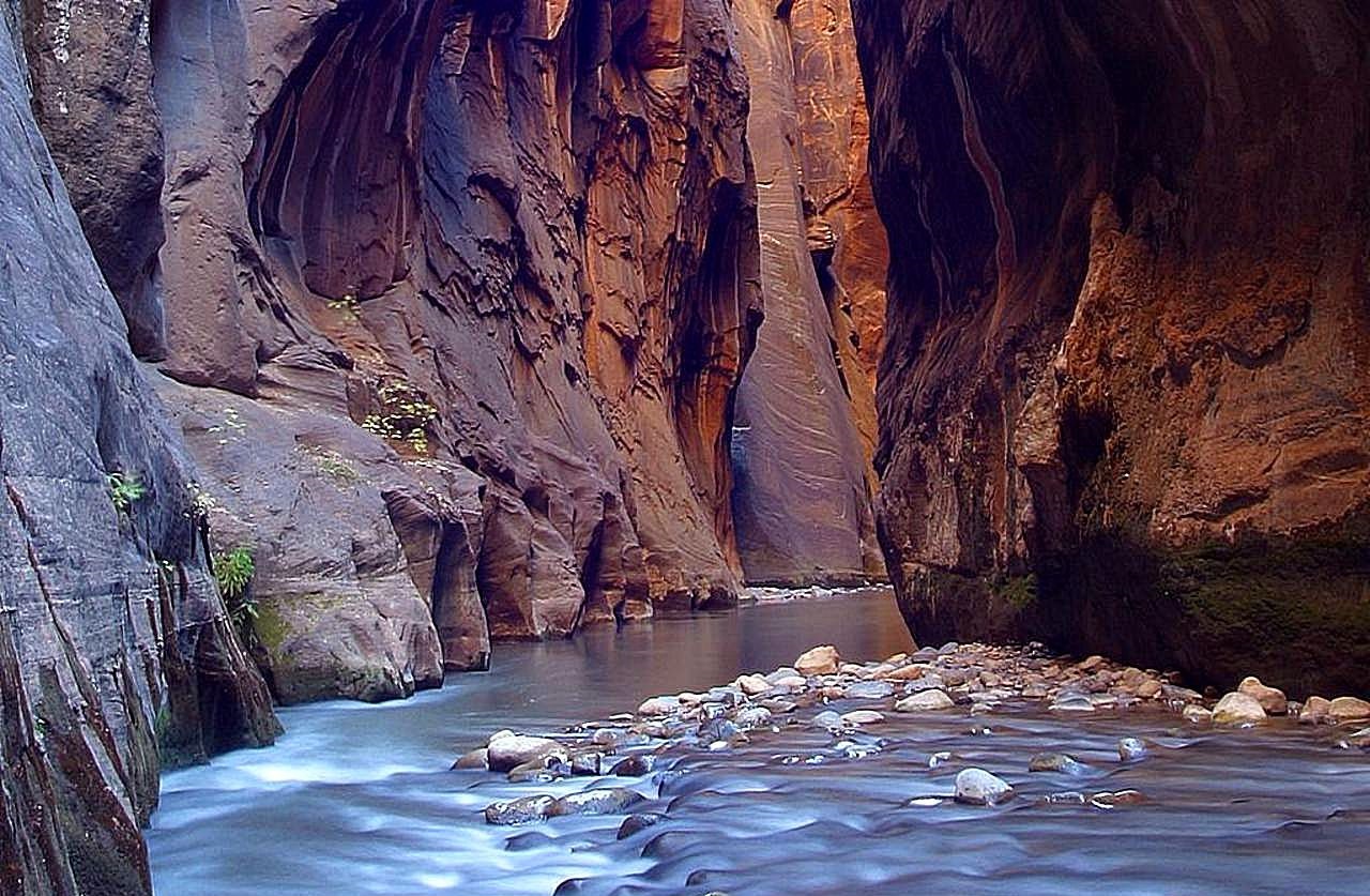 "The Narrows' in Zion National Park, Utah