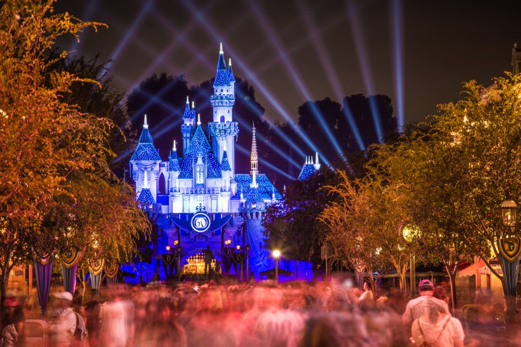 The castle at Disneyland in Anaheim, California