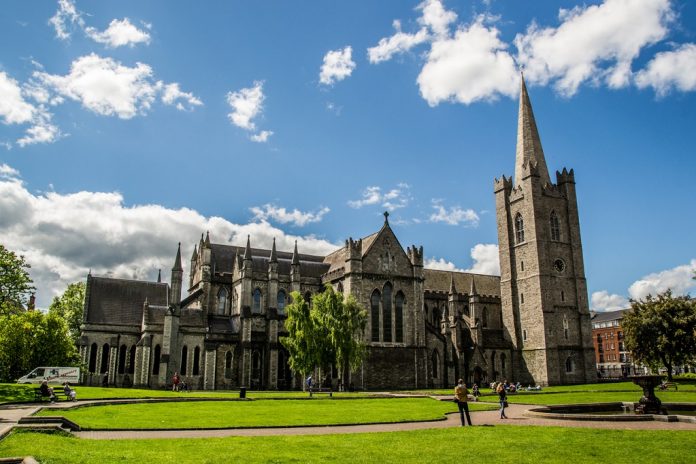 St Patrick's cathedral in Dublin