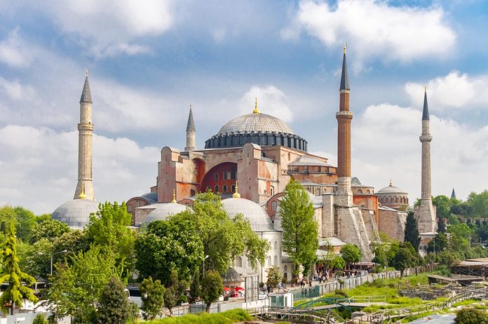 Byzantine buildings Hagia Sophia Istanbul