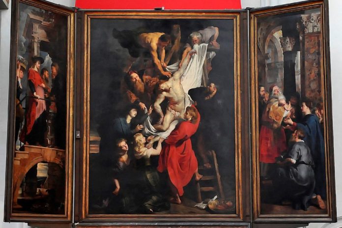 Peter Paul Rubens at the Cathedral of Our Lady visit Antwerp