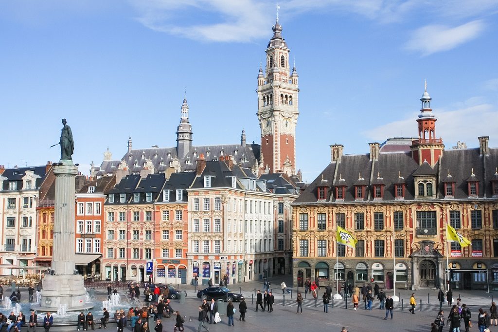 Central Place General de Gaulle in Lille, France.