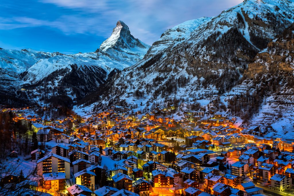 places to ski in Europe Zermatt