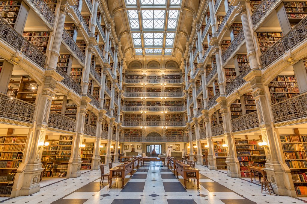 Famous Baltimore Library 25 Beautiful Libraries Around The World You Have To See | Travel.Earth