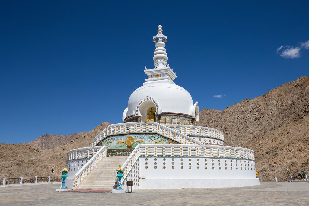 Shanti stupa Leh