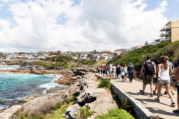 Walk around the ocean, Bondi to Coogee coastal walk