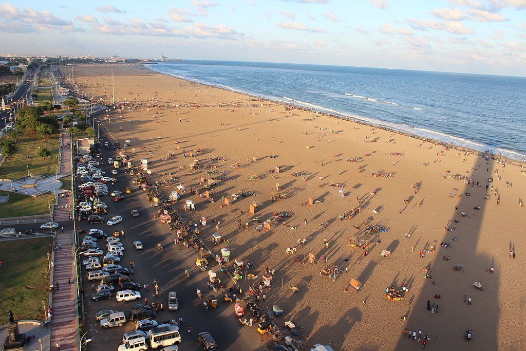 places to see in chennai marina beach