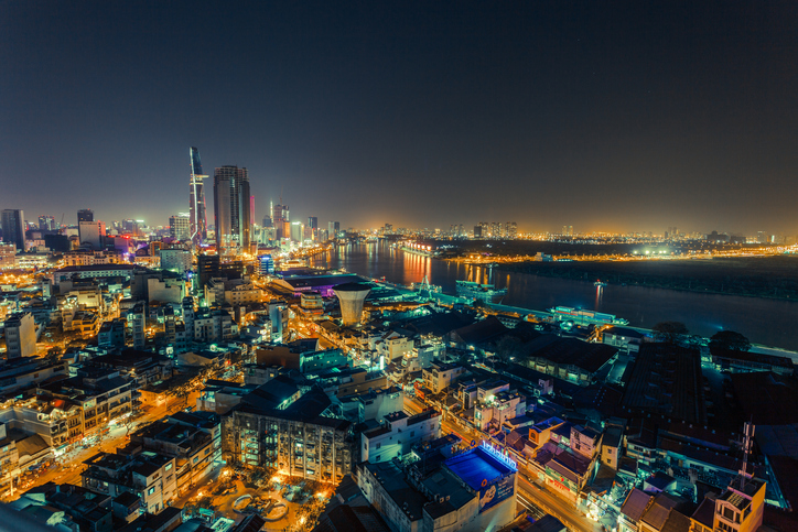 AERIAL VIEW OF HO CHI MINH CITY