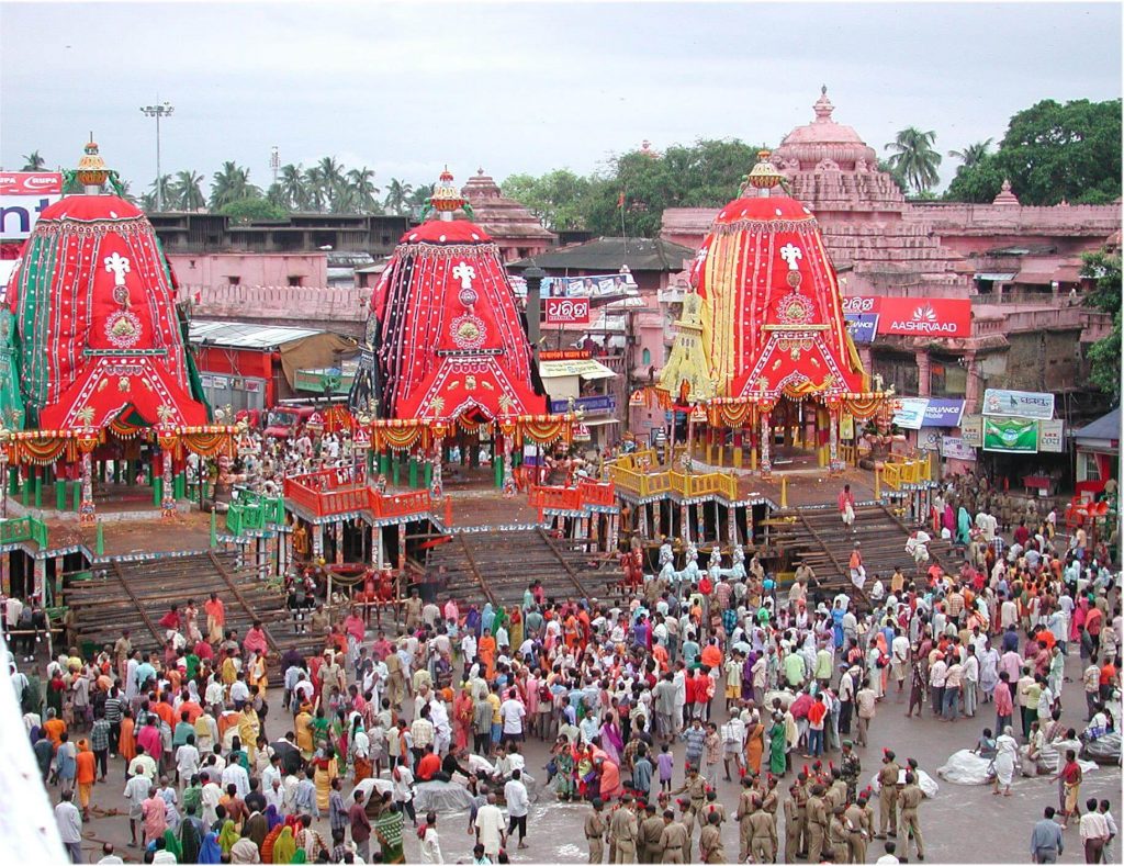 Rath Yatra at the Jagannath Temple in Puri, Orissa, India