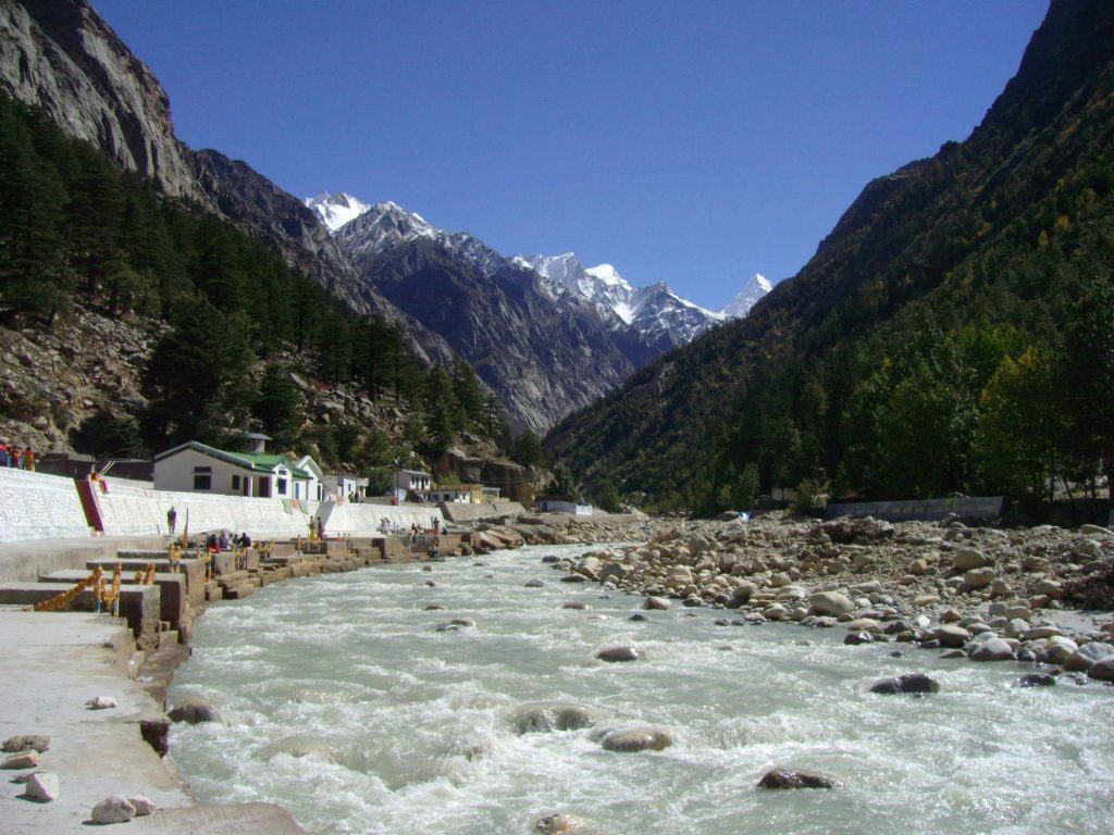 Gushing streams of the Gangotri in North India