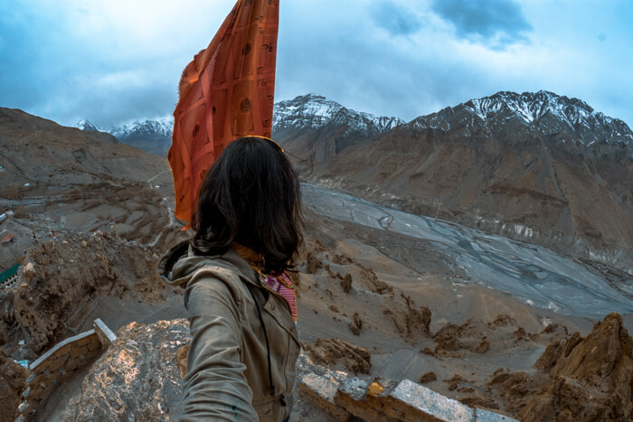 Dhankar View from the oldest Monastery, Spiti, Himachal Pradesh