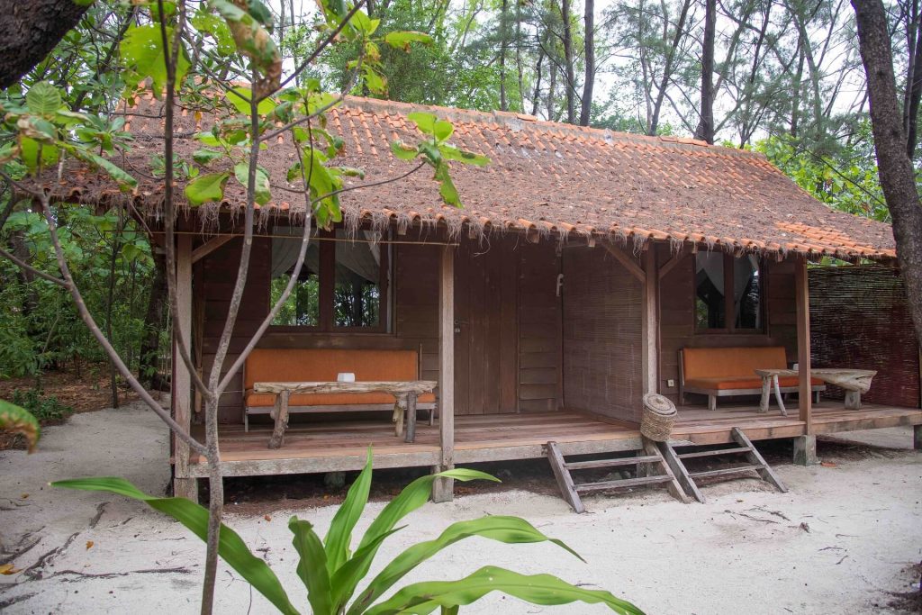 Accommodation on Pulau Macan, Tiger Island